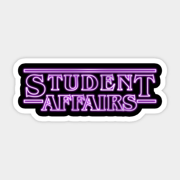 Student Affairs - Stranger Things Sticker by WeAreStudentAffairs